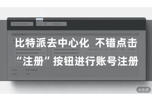比特派去中心化  不错点击“注册”按钮进行账号注册