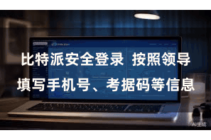 比特派安全登录  按照领导填写手机号、考据码等信息