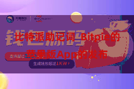 比特派助记词  Bitpie的苹果版App的发布