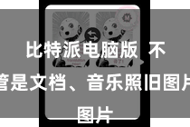 比特派电脑版  不管是文档、音乐照旧图片